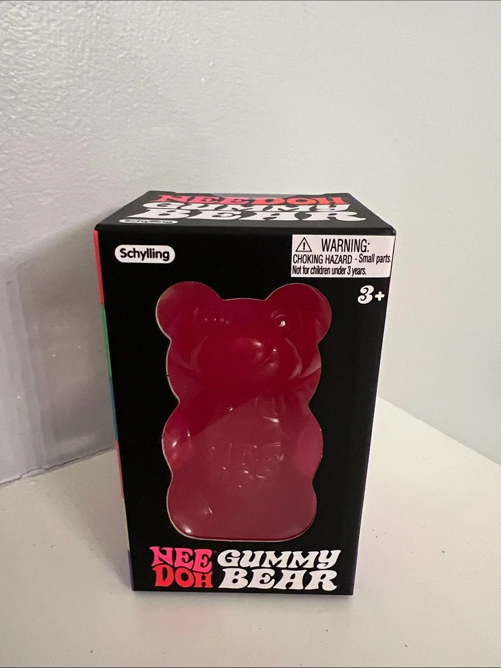 NeeDoh Gummy Bear Stress Toy - Bright Pink